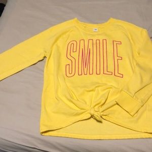 Smile knotted sweatshirt